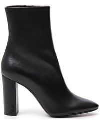 Saint Laurent Lou Ankle Boots - Black