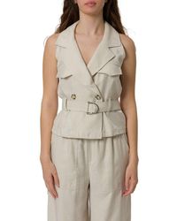 Liu Jo - Double-Breasted Belt Vest - Lyst
