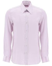 Tom Ford - Silk Charmeuse Blouse Shirt - Lyst