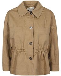 Weekend by Maxmara - Buttoned Long-sleeved Shirt Jacket - Lyst