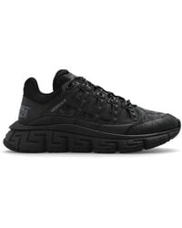 Versace - Trigreca Barocco-Jacquard Lace-Up Sneakers - Lyst