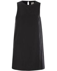 Weekend by Maxmara - Racer Short Cotton And Linen Dress - Lyst