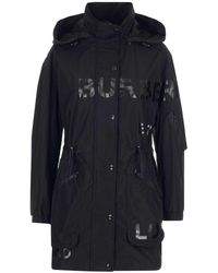 Burberry Horseferry Print Parka - Black