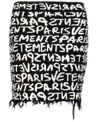 Vetements - Graffiti Monogram Skirts - Lyst