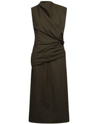 Jil Sander - Draped Maxi Dress - Lyst