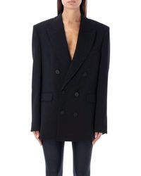 ANDAMANE - Double-breasted Long-sleeved Blazer - Lyst