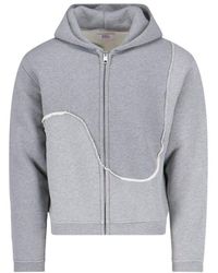ERL - Swirl Zip-up Knitted Hoodie - Lyst