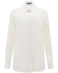 Prada - Button-up Long Sleeved Shirt - Lyst