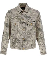Etro - Floral Print Denim Jacket - Lyst
