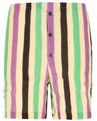 Prada Printed Cotton Bermuda Shorts for Men - Save 15% - Lyst