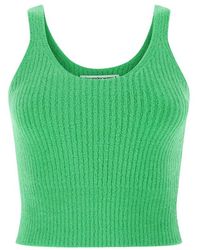 T By Alexander Wang - Round Neck Knitted Tank Top - Lyst