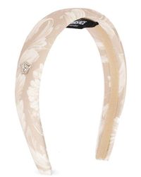 Versace - Barocco Printed Padded Headband - Lyst