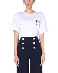 Boutique Moschino Sailor Mood Crewneck T-shirt - White