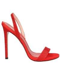 Gedebe - Rhinestone Embellished High Stiletto Heel Sandals - Lyst