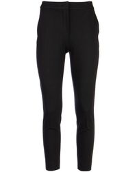 Max Mara Pegno Slim Fit Trousers - Black