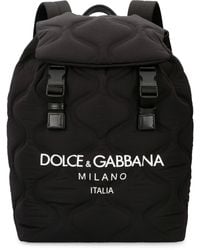 Dolce & Gabbana - Backpack With Logo Print - Lyst
