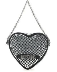 Moschino - Embellished Heart-shaped Chain-linked Tote Bag - Lyst