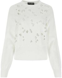 Dolce & Gabbana - Cotton Sweater - Lyst