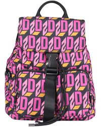 DSquared² Allover Logo Printed Backpack - Multicolour