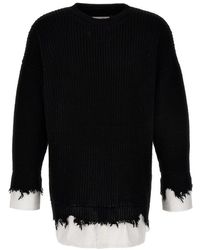 MM6 by Maison Martin Margiela - Shirt Insert Sweater Sweater, Cardigans - Lyst
