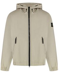 Stone Island - Supima Cotton Canvas Hooded Jacket - Lyst