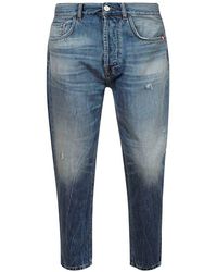 AMISH - Jeremiah Distressed Jeans - Lyst