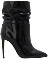 Paris Texas - Slouchy Detailed Pointed Toe Boots - Lyst
