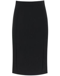Moschino - Crepe Pencil Skirt - Lyst