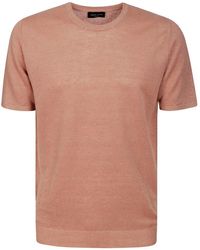 Roberto Collina - Roundneck Knit T-shirt - Lyst