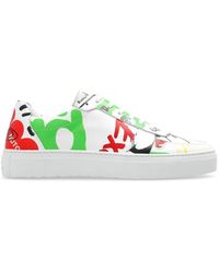 Vivienne Westwood - Mix-printed Lace-up Sneakers - Lyst