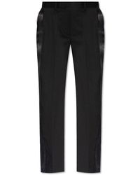 Helmut Lang - Creased Trousers With Side Stripes - Lyst