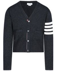 Thom Browne - 4-bar Stripe Cardigan - Lyst