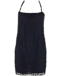 Givenchy - 4g Embroidered Slip Dress - Lyst