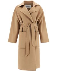 Nanushka Alamo Oversized Robe Coat - Natural