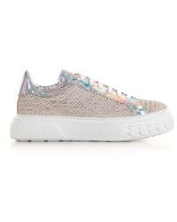 Casadei - Off Road Woven Lace-up Sneakers - Lyst