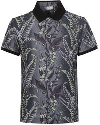 Etro - Floral-printed Short Sleeved Polo Shirt - Lyst