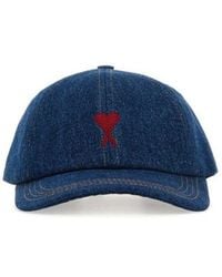 Ami Paris - De Coeur Logo Embroidered Baseball Cap - Lyst