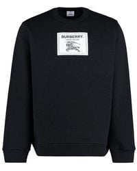 Burberry - Logo-appliquéd Cotton-jersey Sweatshirt - Lyst