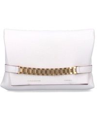 Victoria Beckham - Chain-detailed Foldover Top Shoulder Bag - Lyst