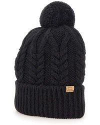 Woolrich - Logo Patch Knitted Beanie - Lyst