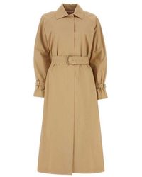 Max Mara - Stretch Cotton Memo Oversize Trench - Lyst