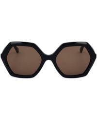 Ted Baker - Geometric-Frame Sunglasses - Lyst
