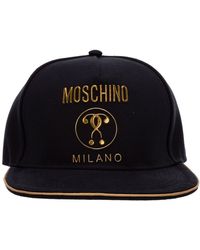 Moschino - Couture Double Question Mark Canvas Cap - Lyst
