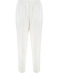 Peserico - Viscose Trousers - Lyst