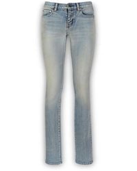 Saint Laurent 80's Vintage Skinny Jeans - Blue