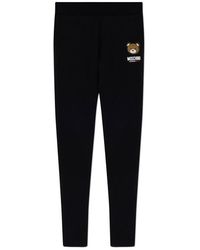 Moschino - Logo Patch Tapered Track Pants - Lyst