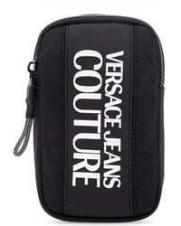 Versace Jeans Couture Zipped Messenger Bag - Black