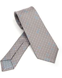 BVLGARI Silk Blue Sik Tie for Men - Lyst