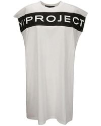 Y. Project - Logo Printed Tank Dress - Lyst