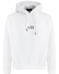 DSquared² Fleece Ciro Sweatshirt in White for Men White Save 61% gym and workout clothes Sweatshirts Mens Clothing Activewear White 